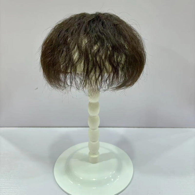 Short Volume Small Hair Piece Real Supplementing Corn Fluffy Simulation Wig