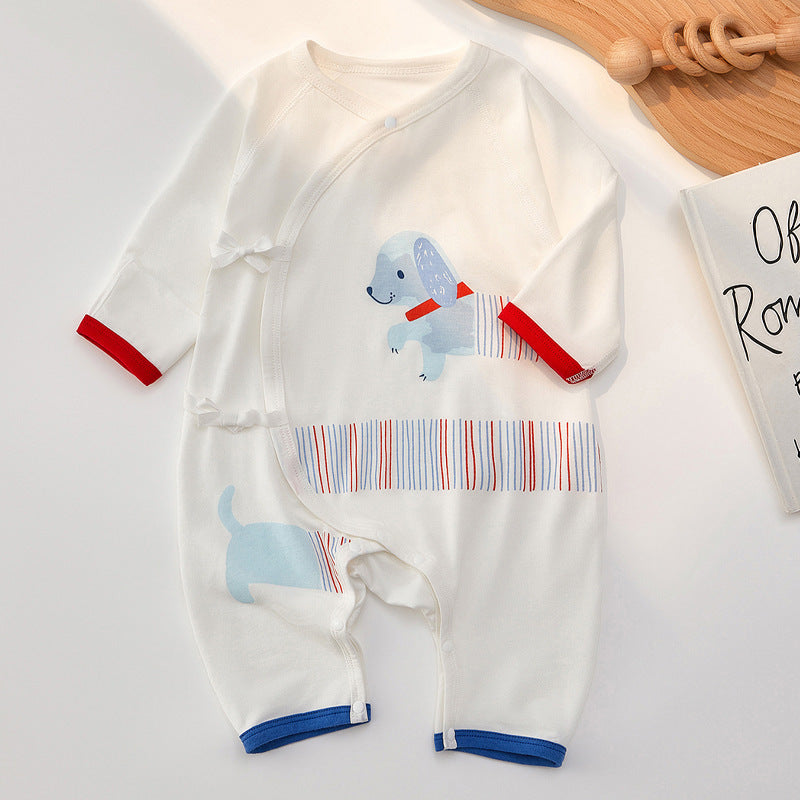 Babies Summer Thin Born Jumpsuit Modal Pajamas Jumpsuit, Climbing Suit