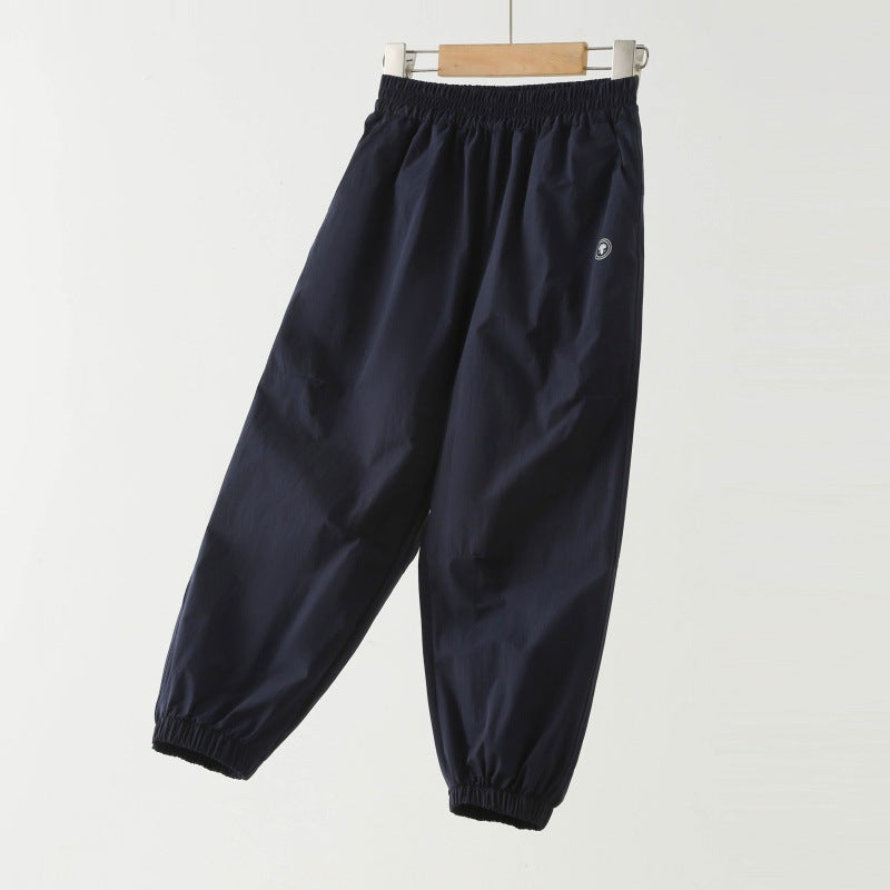 Children's Summer Casual Straight Skinny Boy Medium Big Thin Outdoor Children's Pants