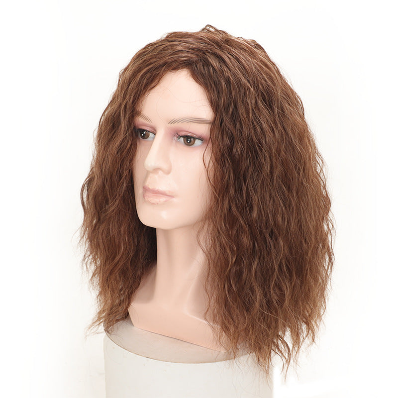 Men's Retro Rock Messy Chemical Fiber Festival Party Cos Wig