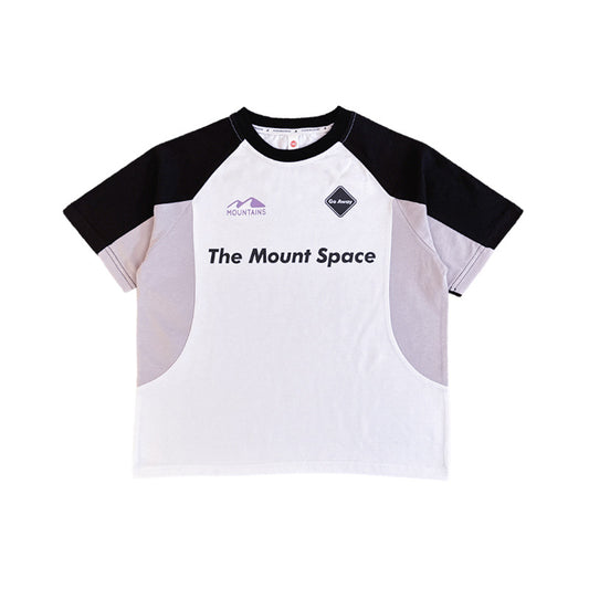Children's Short-sleeved Summer Outdoor Sports Contrast Color Half-sleeved Shirt Children's T-shirt