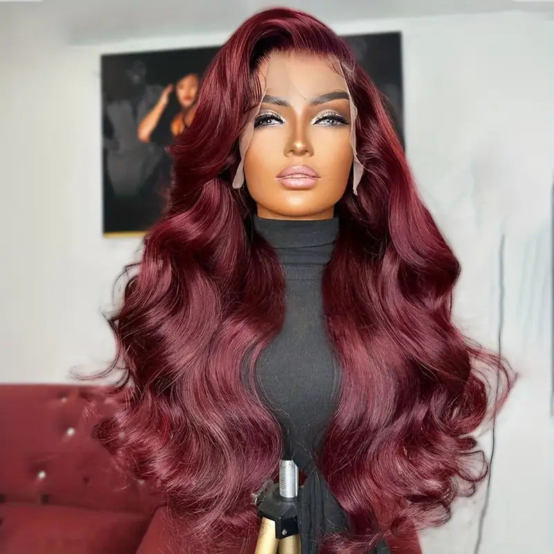 Women's Front Lace Mid-length Large Wave Curly Hair Wig Long Curls