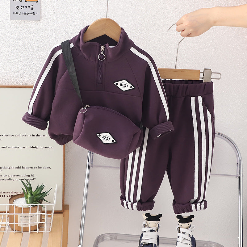 Children's Boys Spring Clothes Western Style Leisure Sportswear Long Sleeve Children's Suit