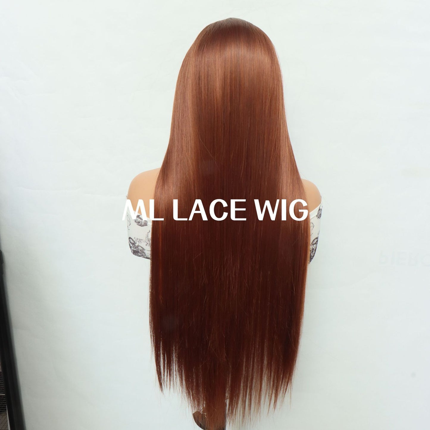 Gradient Forehead Lace Hand Crochet Che Universal Matte Fiber Hair Long Straight Wig