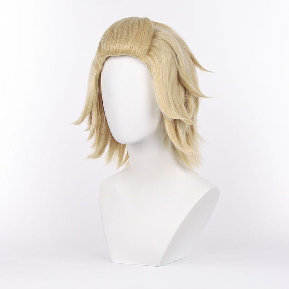 Tokyo Ji Avengers Light Golden Short Hair Big Cos Wig