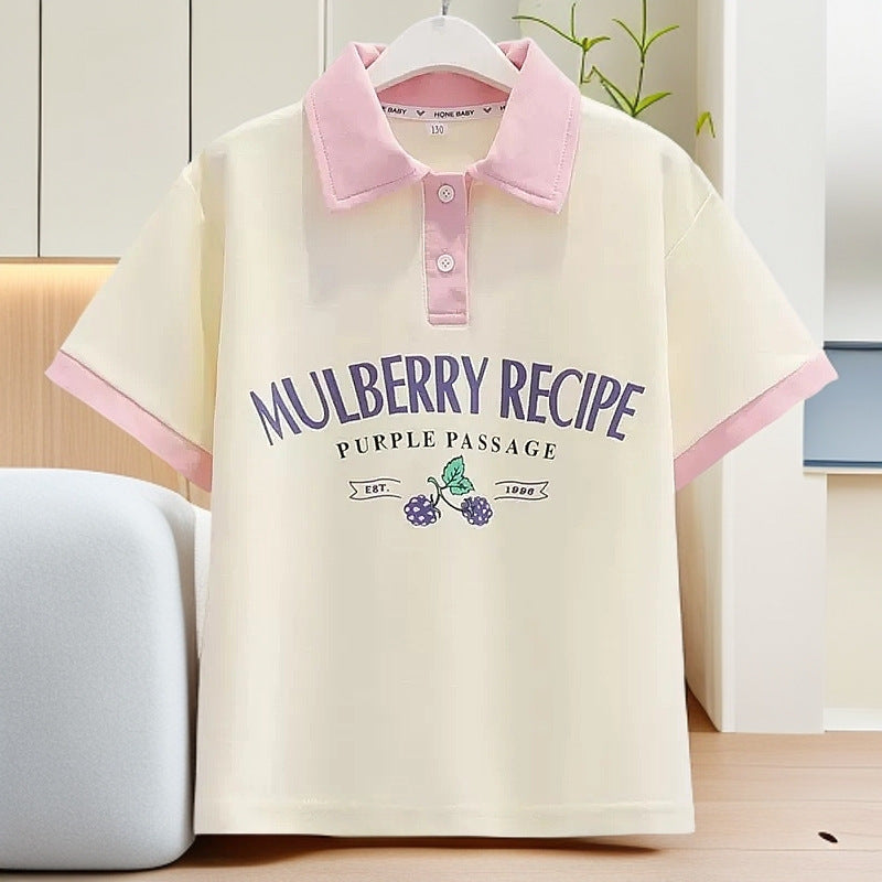 Short Sleeve Little Fashion Casual Fashionable Children's Suit