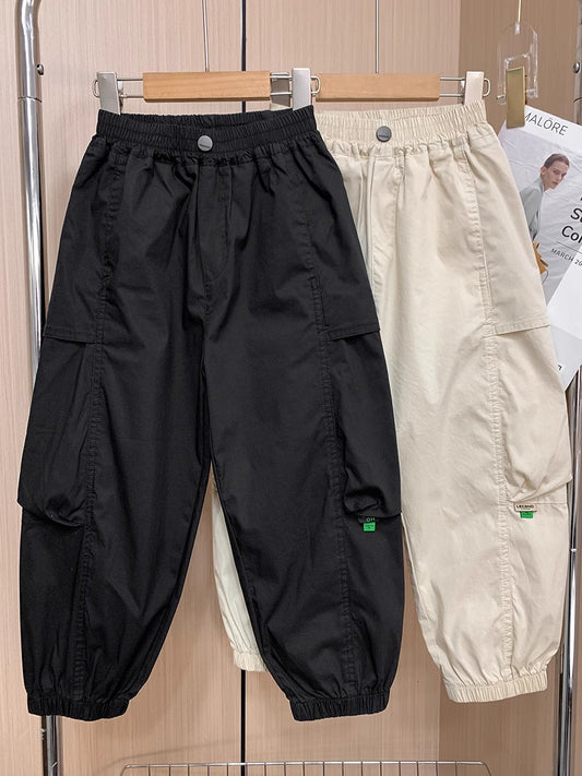 Children's Summer Casual Medium Large Overalls Outerwear Western Style Children's Pants