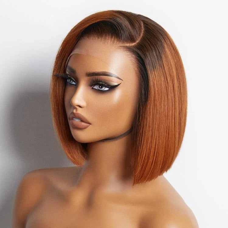 Trendy Slouchy Pretty Versatile Straight Bob Real Hair Wig