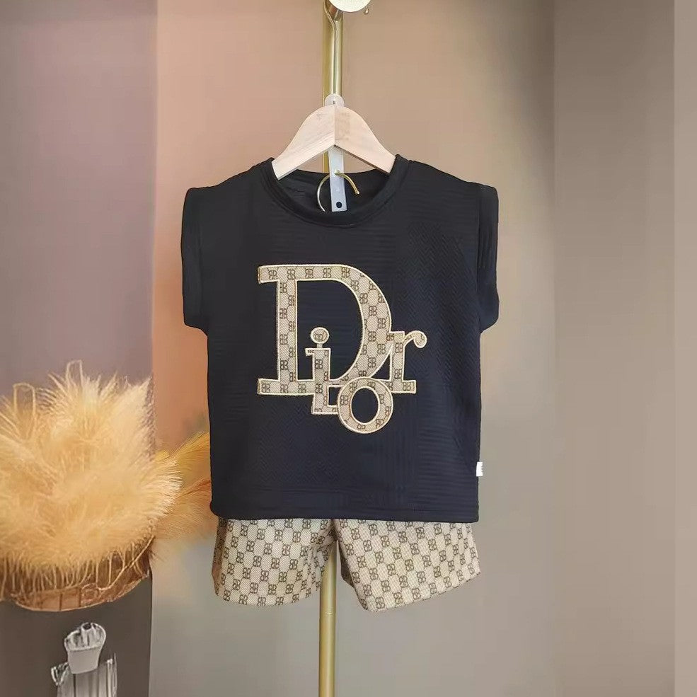 Children's Embroidered Vest Clothes Cool Handsome Summer Children's Suit