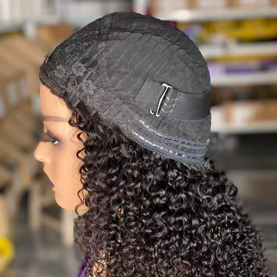 Graceful Stylish Comfortable Versatile Half Ponytail Real Hair Wig