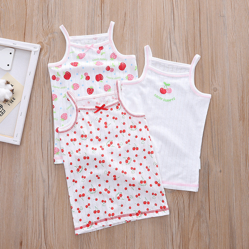 Distribution Jacquard Knit Breathable Bottoming Home Boys Vest Short Sleeve Children's T-shirt