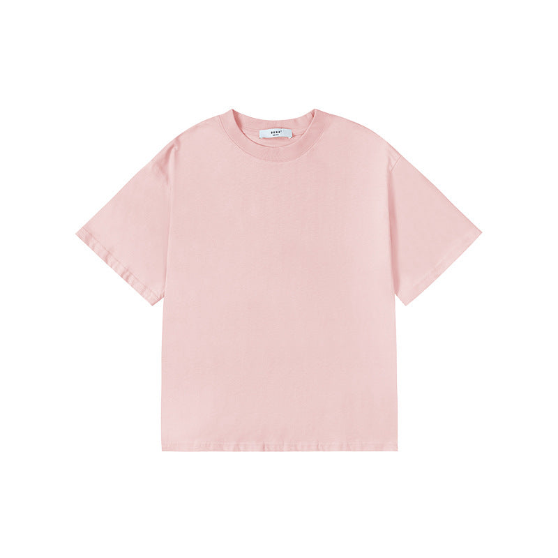 Children's Color Boys Cotton Short-sleeved Middle Big Children's T-shirt