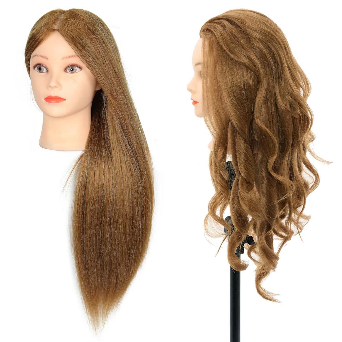 Human Hair Mannequin Head Practice Editing Other Wig