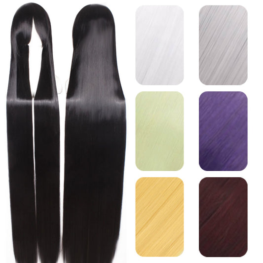 Women's & Men's Thickened Black White Sier Red Yellow Universal Ancient Costume With Cos Wig