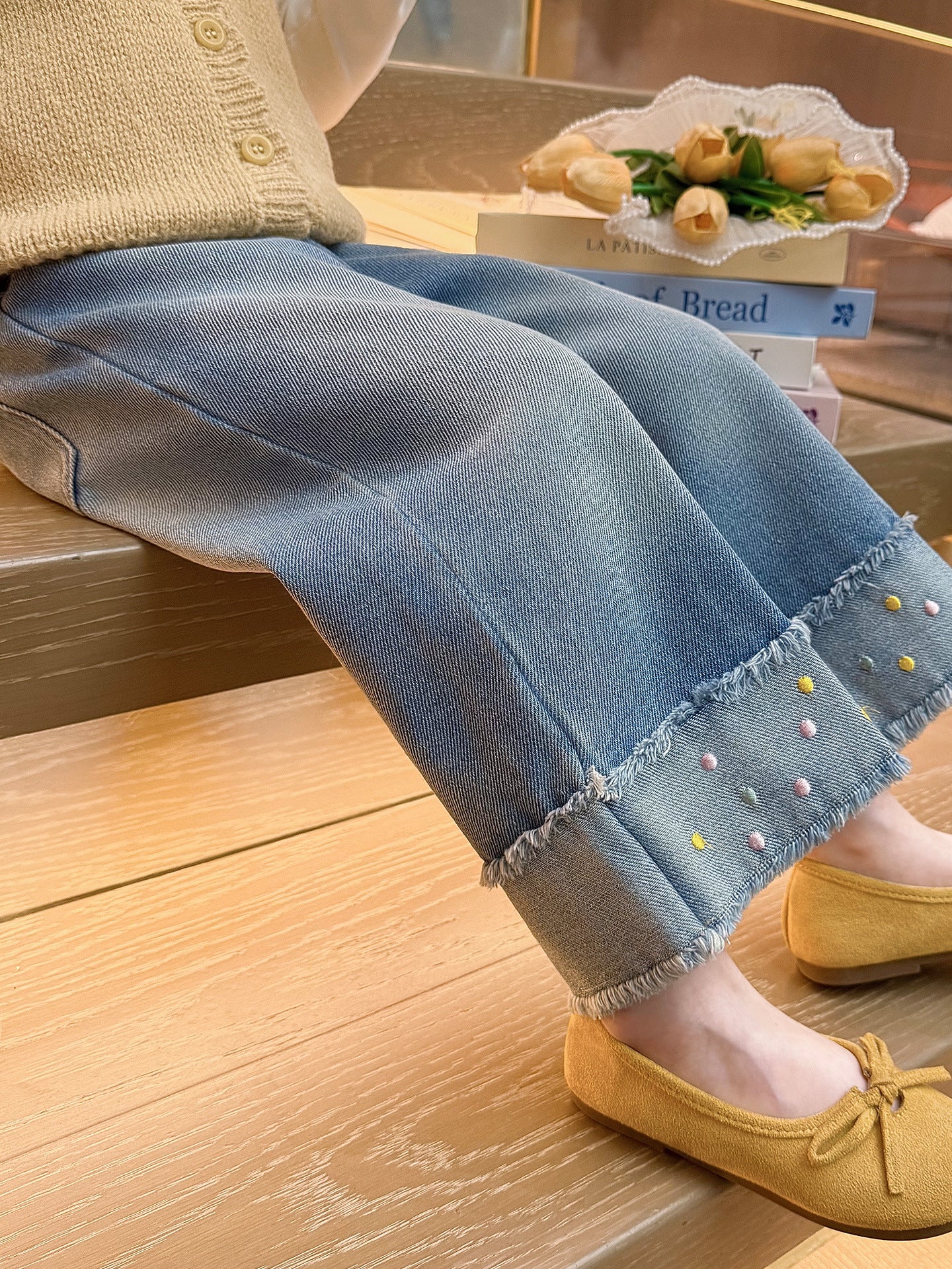 Children's Jeans Spring Clothes Outer Wear Children's Pants