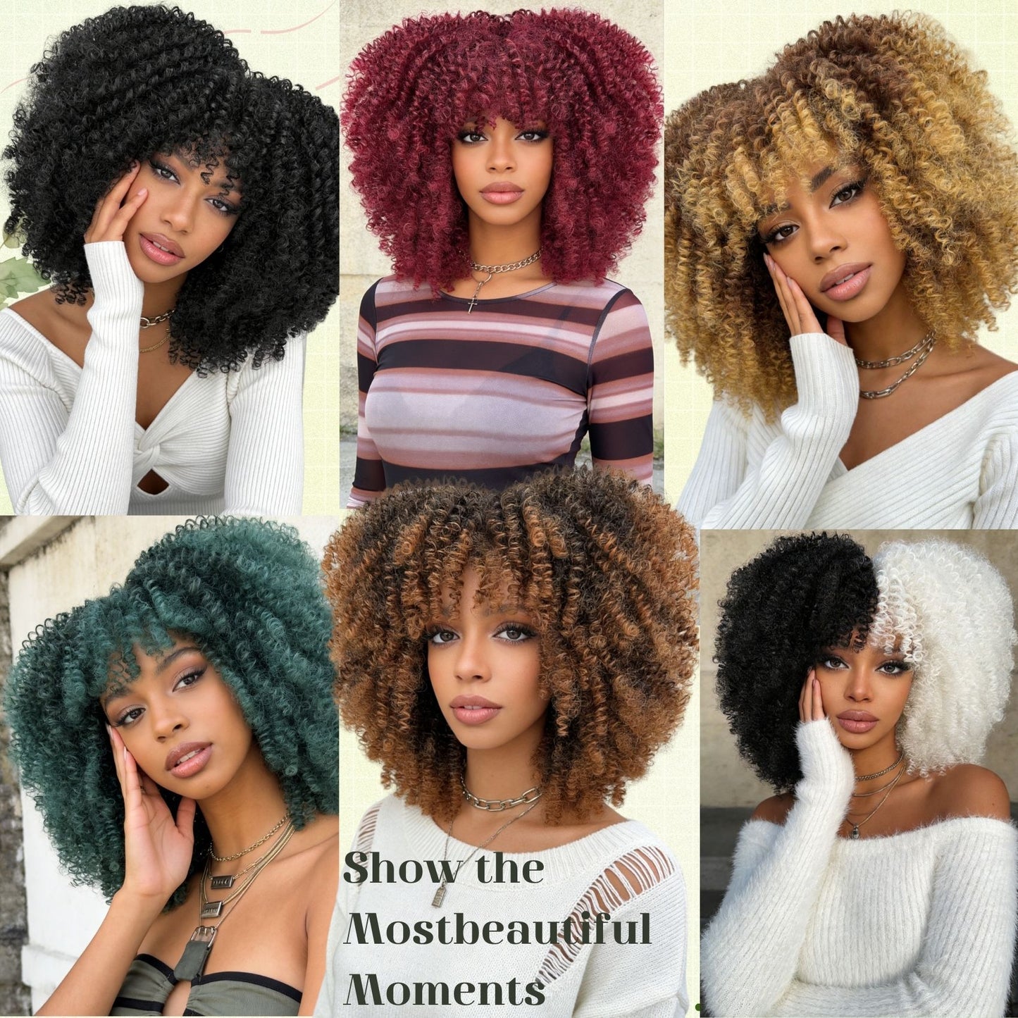 More Than Kinds Of Micro Volume Afro Head Cover Wig Short Curly Hair