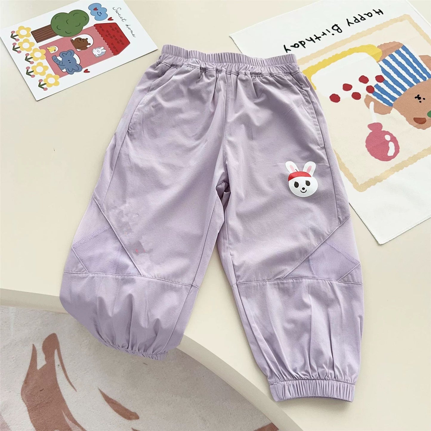 Women's & Men's Stretch Air Conditioning Class Summer Bloomers Children's Pants