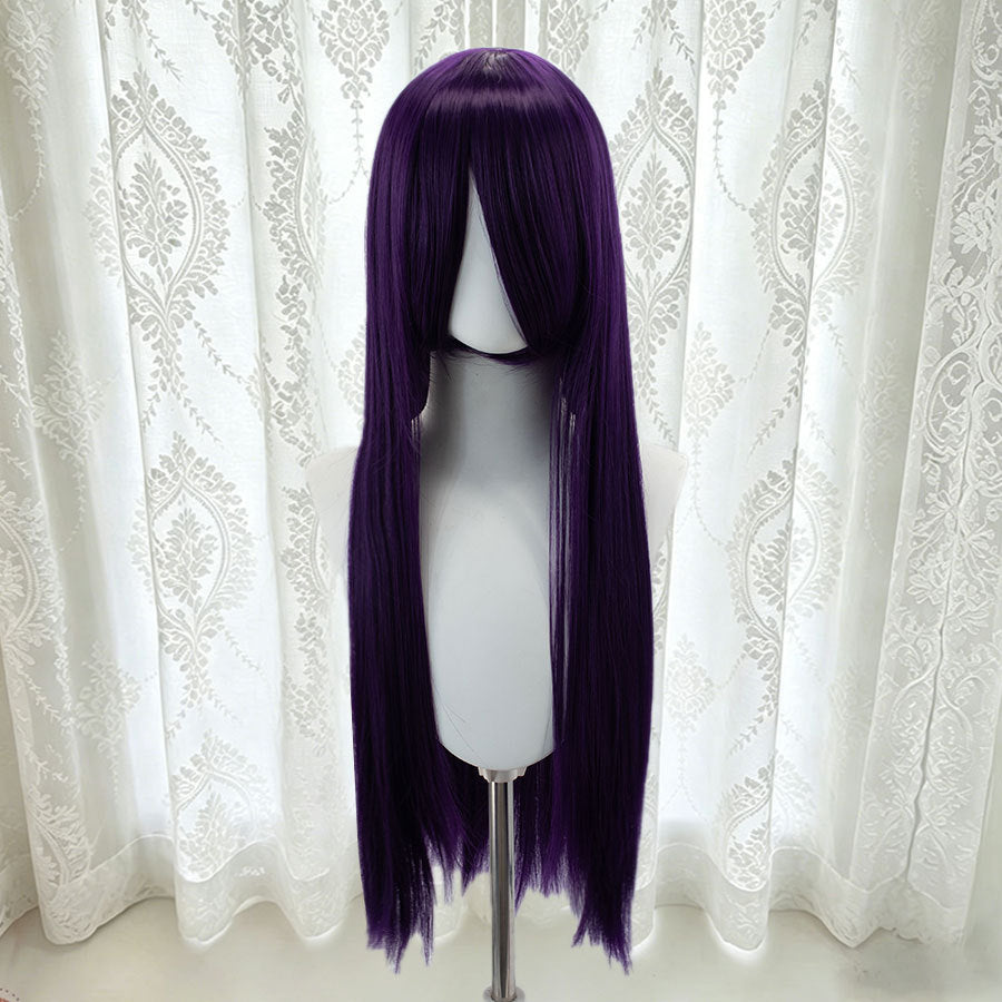 Universal Bangs Long Straight Fiber Rose Net Cos Wig