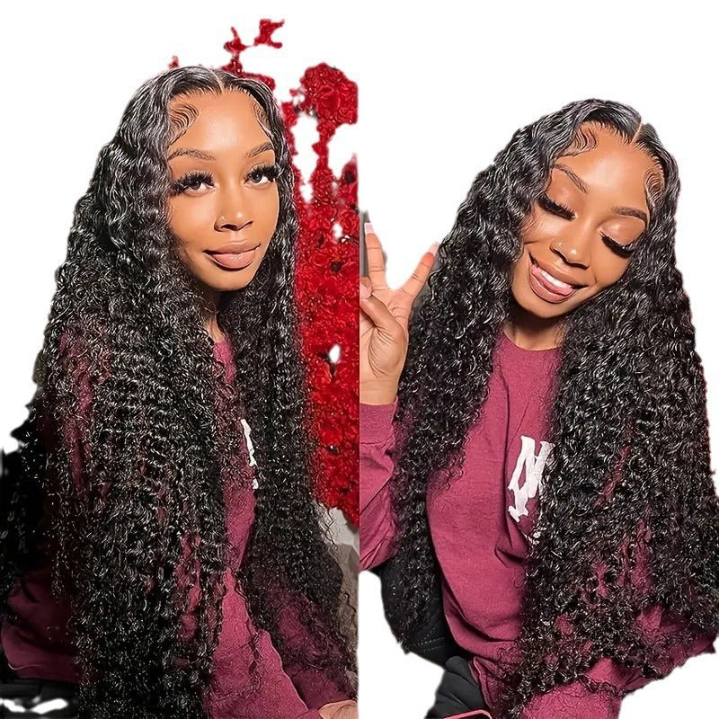 Women's Lace African Small Volume Curly Hair Wig Long Curls
