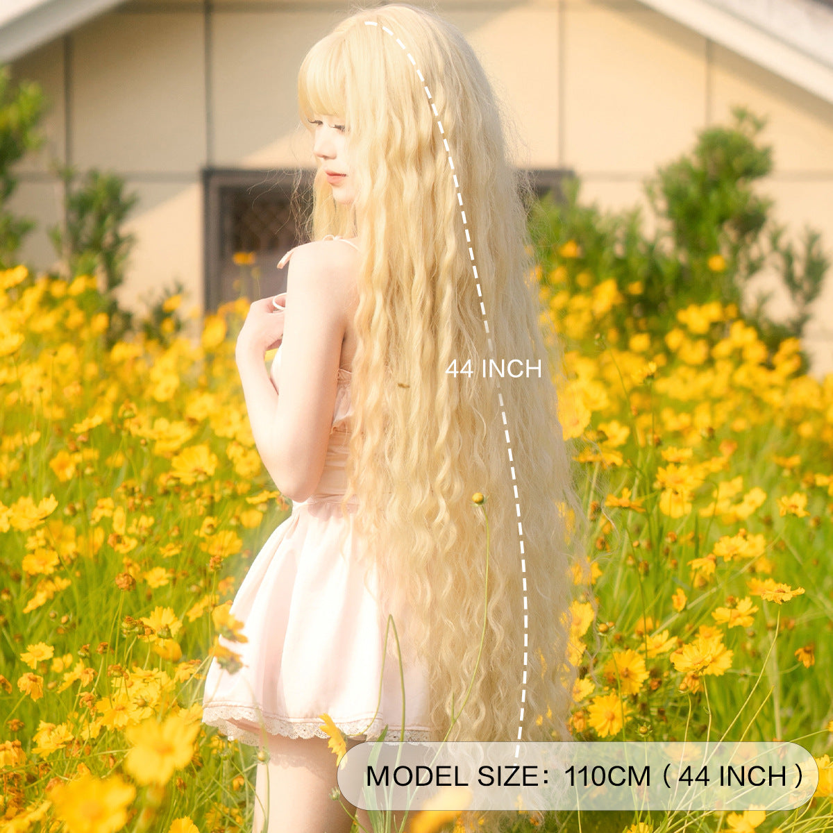 Wool Curly Hair Bangs Natural Lolita Dress Cos Wig