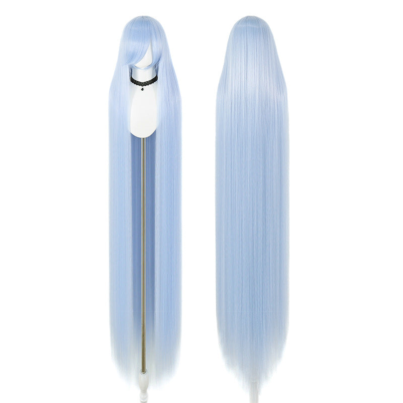 Five Corn Stigma Universal Curly Hair Bangs Optional Colorful Long Straight Wig