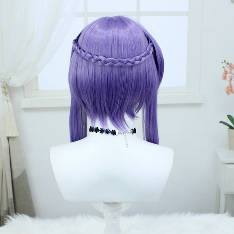 God Seraph Of The End Light Purple Simulation Twist Braid Cos Wig