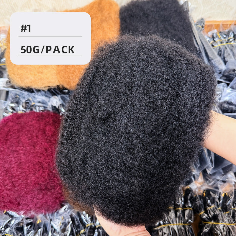 Comfortable African Human One Bag All Real Hair Wig