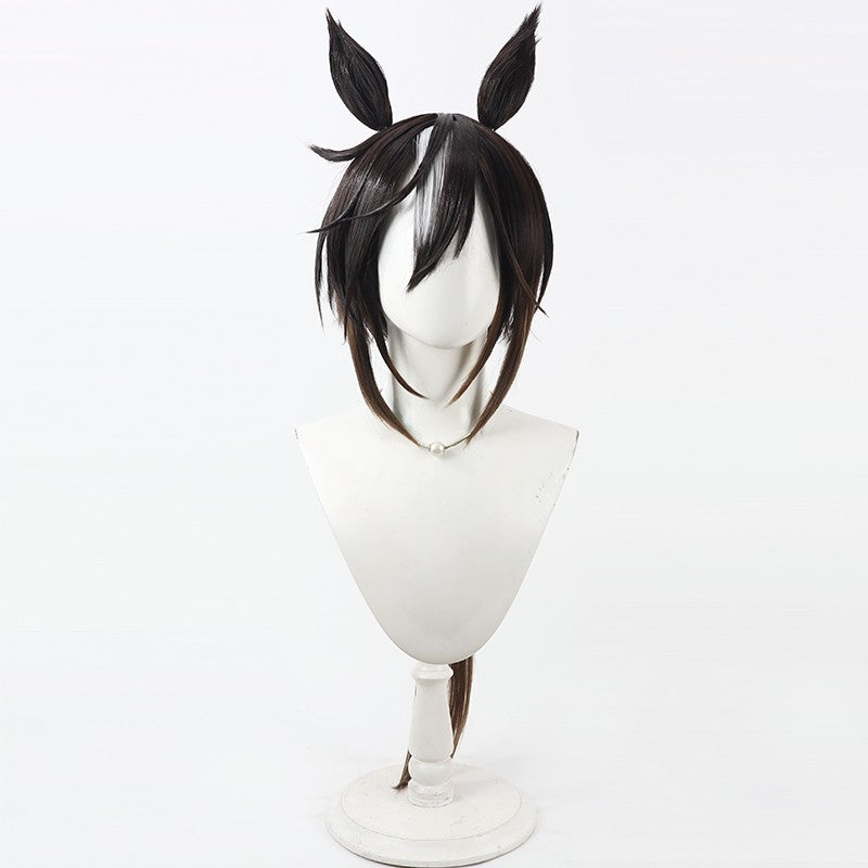 Free Man Horse Racing Golden Journey Cos Wig