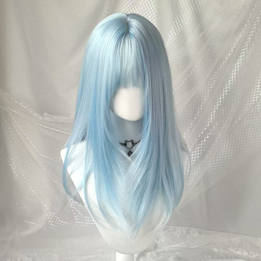 Classy Fashion Medium African Chemical Fiber Long Straight Wig