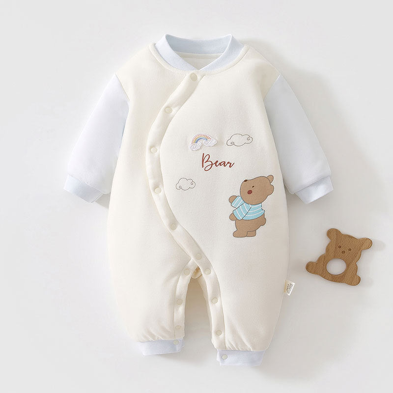 Thickened Winter Cotton Jumpsuit Thermal Quilted Jumpsuit, Climbing Suit