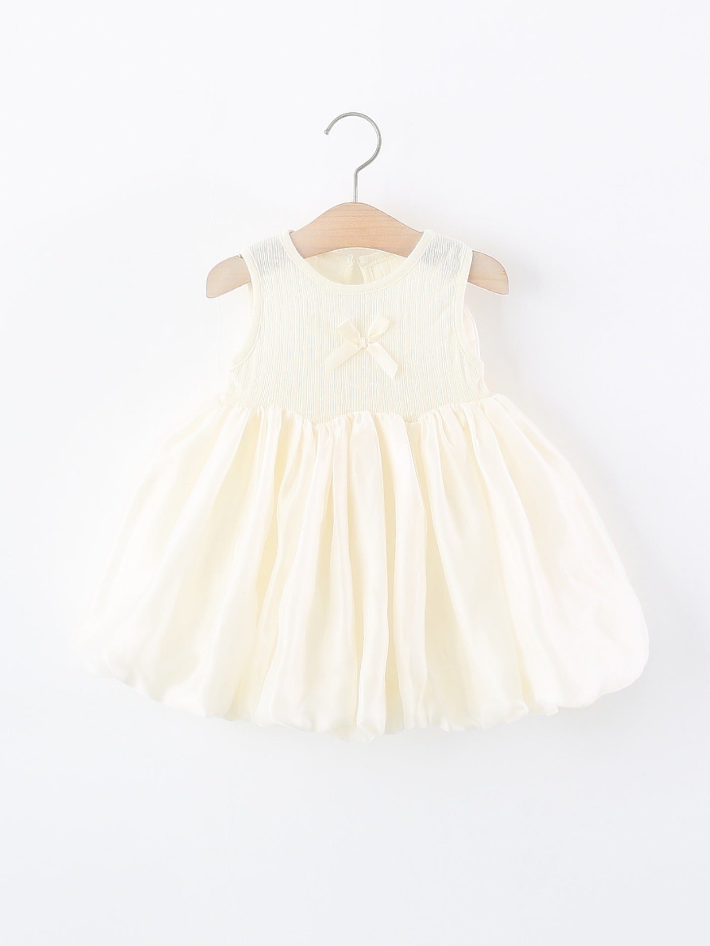 Children's Trendy Clothing Sleeveless One-piece Summer Back Big Bowknot Bud Princess Children's Dress