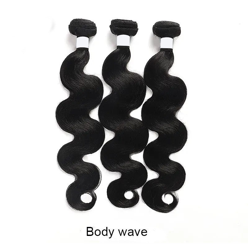 Slouchy Casual Straight Strip Human Wigs Real Hair Wig