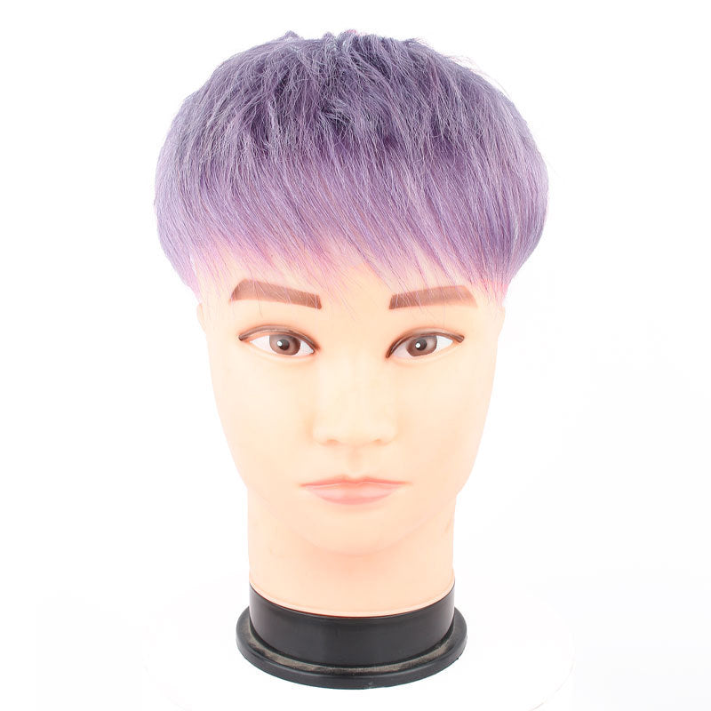 Men's Hairpiece All Real Hair Head Covering Bald Changing Style Lightweight Men's Wig