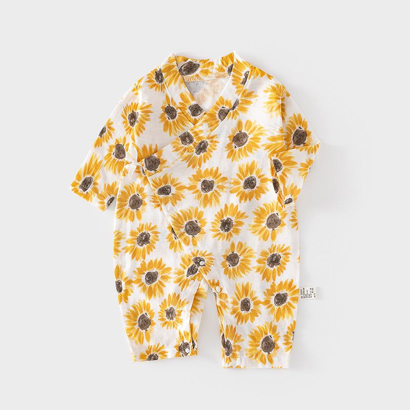 Pure Cotton Rompers Air Conditioning Clothes Born Jumpsuit, Climbing Suit