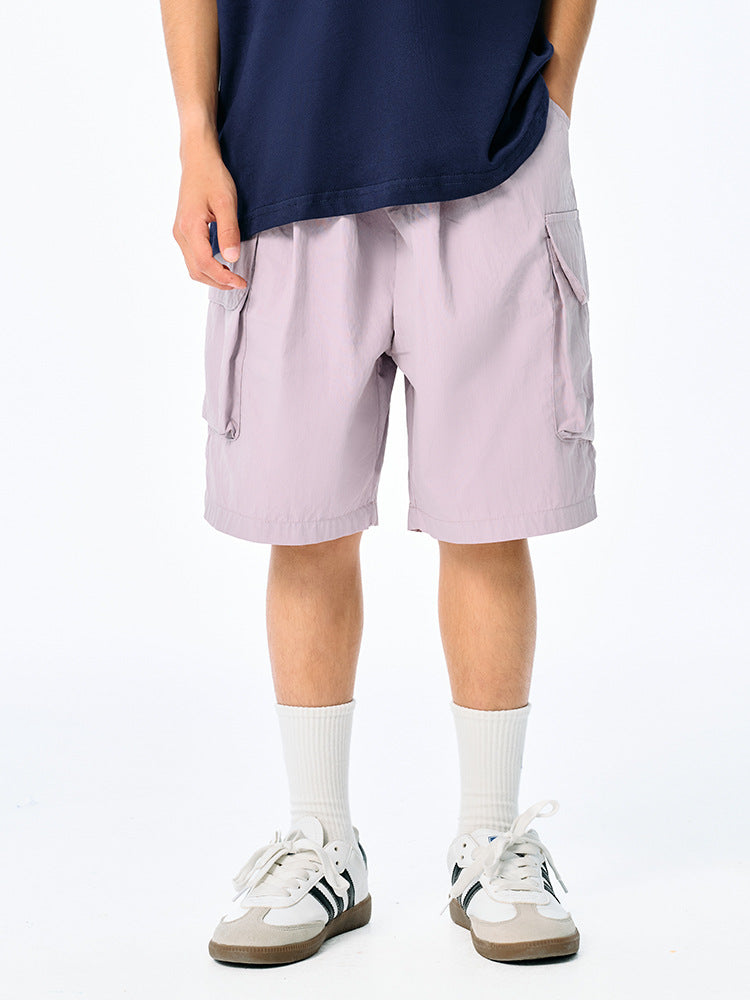 Children's Summer Retro Boys Style Thin Overalls Shorts Medium Big Children's Pants