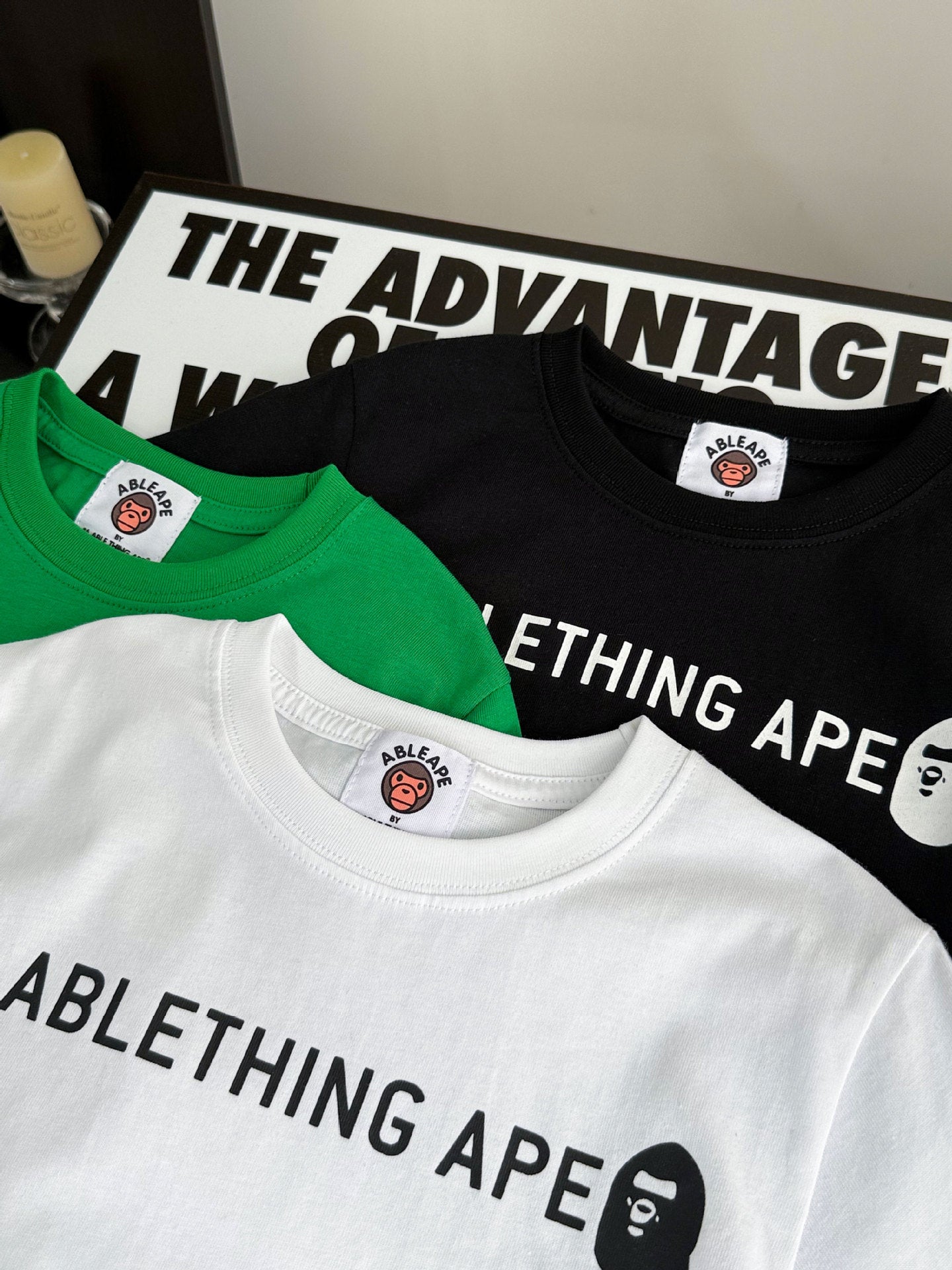 Summer Solid Color Letter Print Boys Loose Korean Style Children's T-shirt