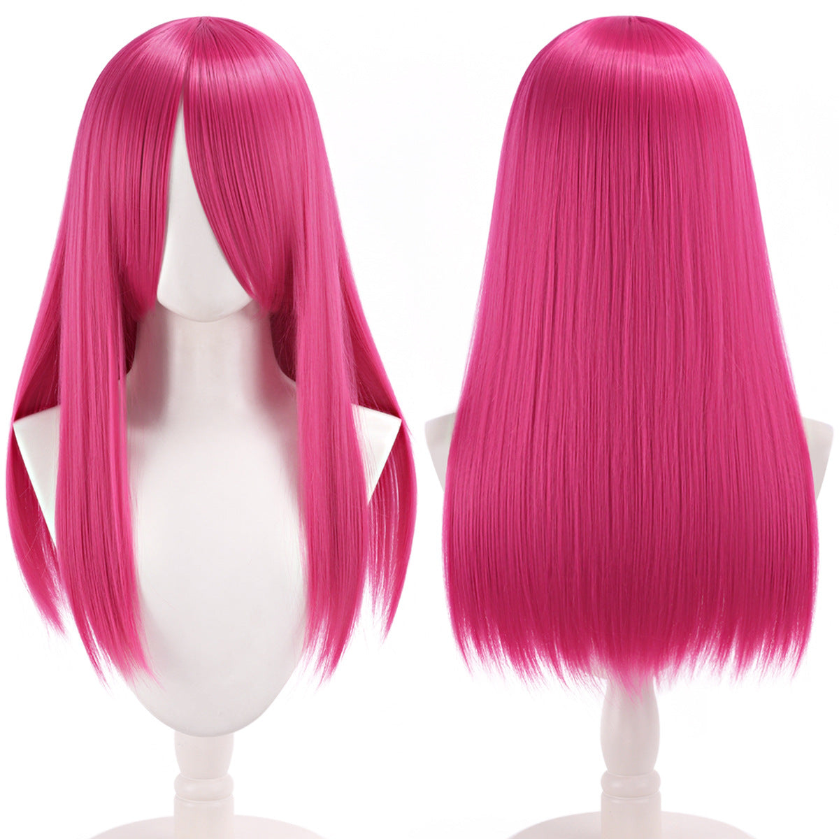 Lord Anime Fiber Rose Color Thickened Long Straight Hair Cos Wig
