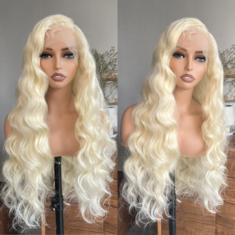 Women's Natural Fiber Front Lace Medium Large Wave Curly Hair Wig Long Curls