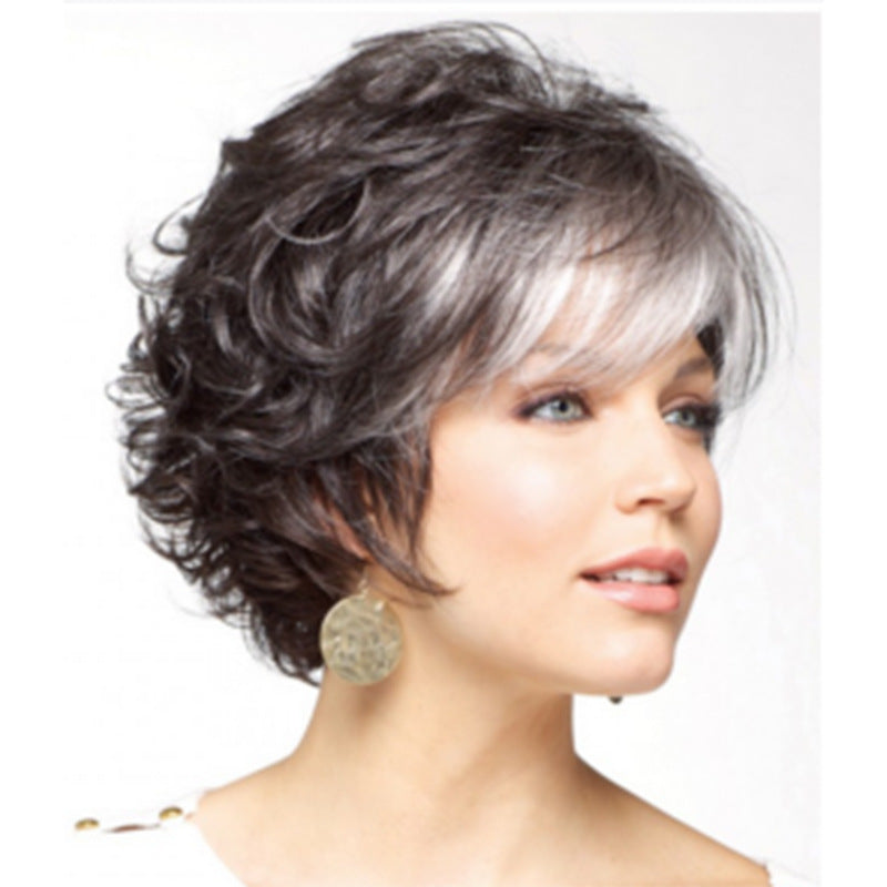 Women's Various Styles Light Golden Brown Curly Wig Short Straight Hair
