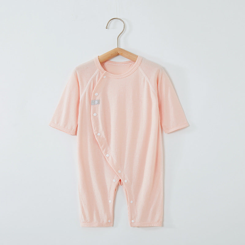 Summer Thin Long Sleeve Breathable Clothes In Air-conditioned Room Romper Jumpsuit, Climbing Suit