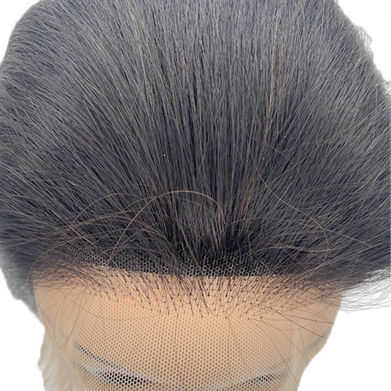 Human Straight Female Former Lace Head Real Hair Wig