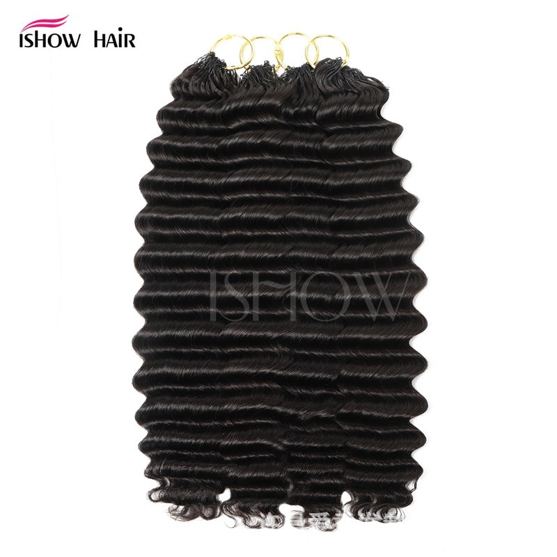Classic Stylish Human Crochet Feather Extension Real Hair Wig