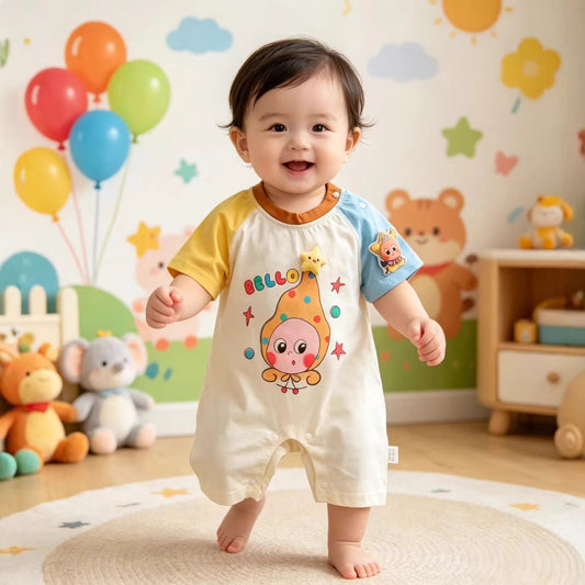 Sleeve Rompers Cartoon People Cute Super Romper Jumpsuit, Climbing Suit