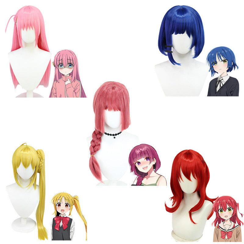 Lonely Rock Cool Yu Teng Yi Li Side Braid Fiber Cos Wig