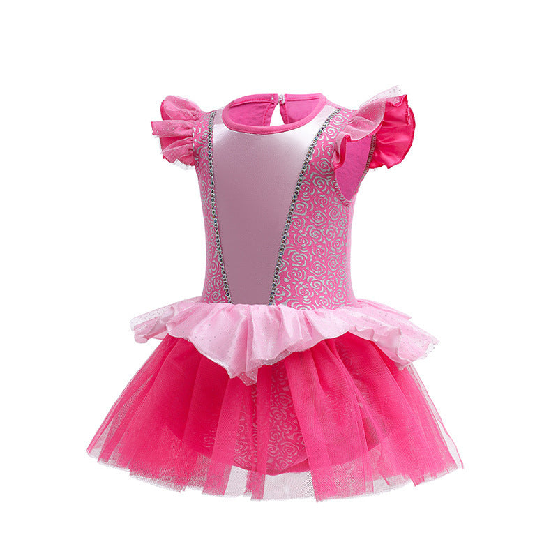 Christmas Mermaid Jumpsuit Long Hair Princess Elsa Romper Toddler Crawling Jumpsuit, Climbing Suit
