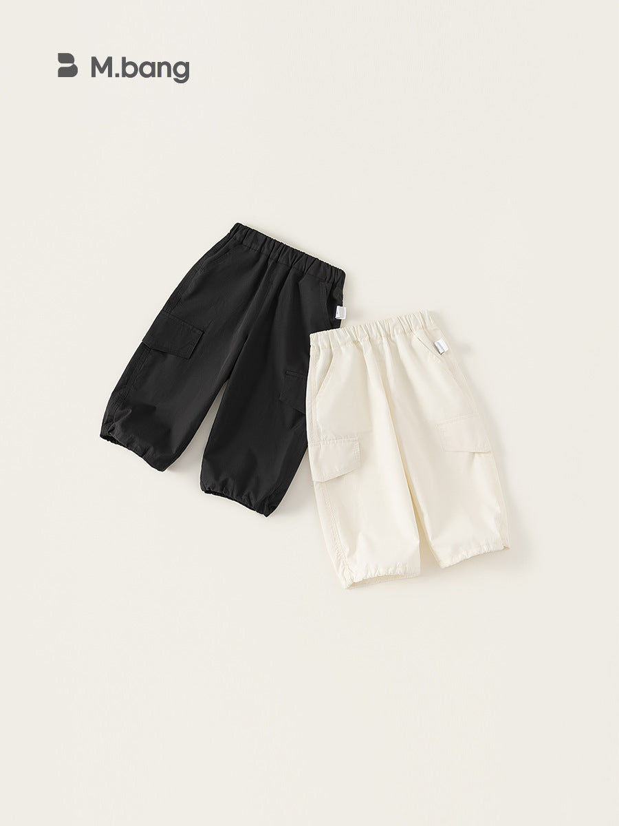Children's Clothing Solid Color Overalls Summer Thin Children's Pants