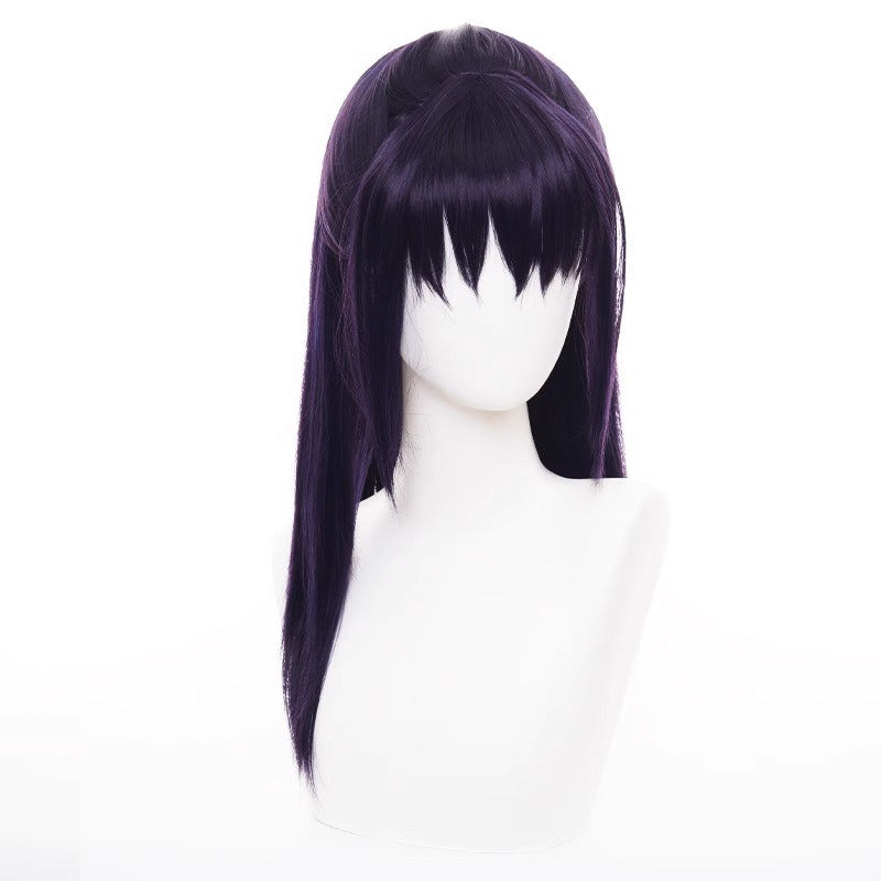 Battle Of Song Ge Ji Hair Dark Purple Half Tied Cos Wig