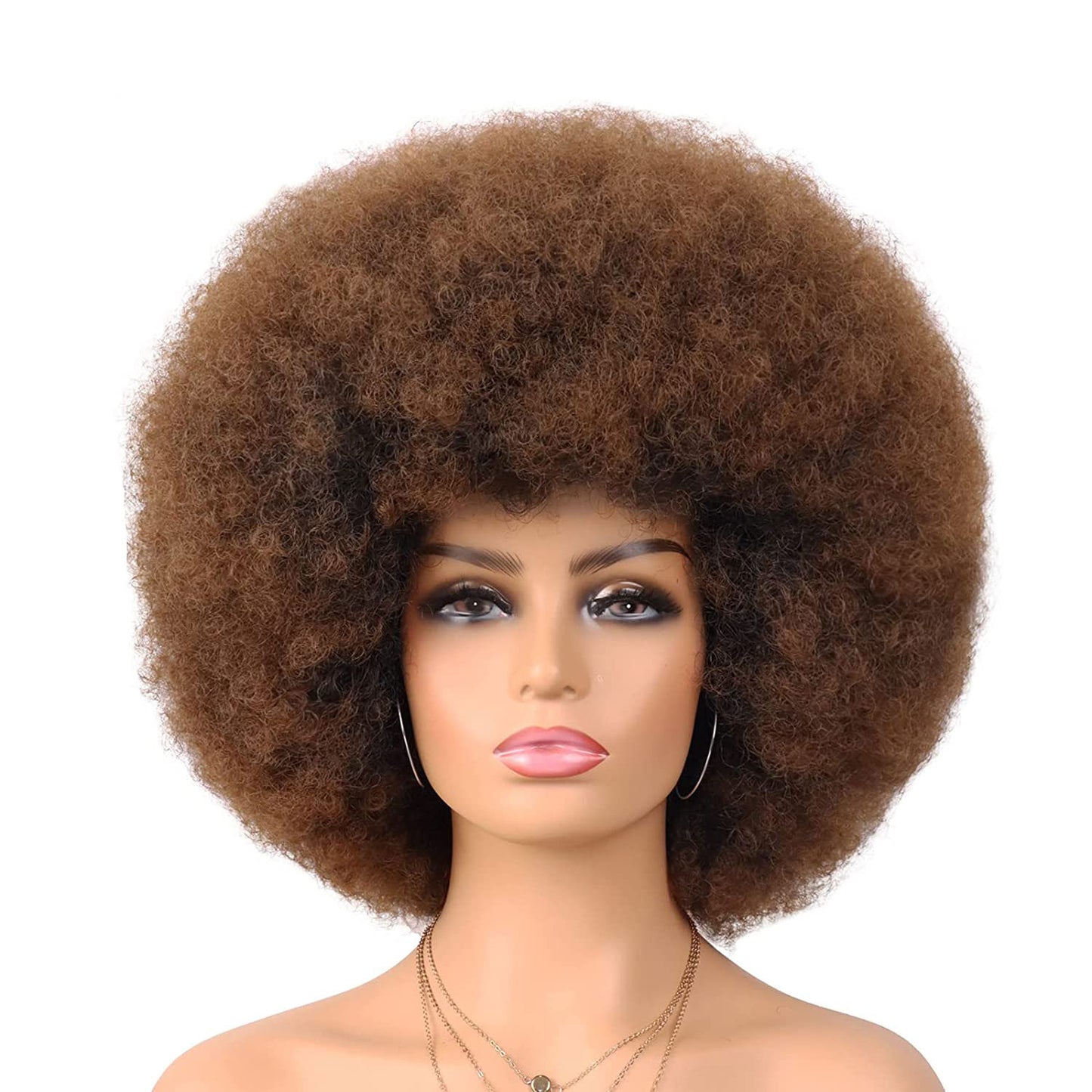 Women's Second Hair African Head Cover Fluffy Small Volume Cos Wig