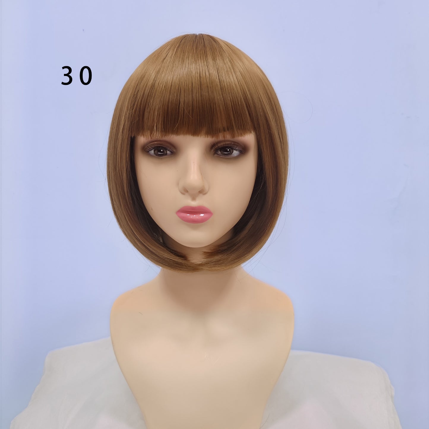 Graceful Classic Bangs Female Synthetic Wigs Wig Short Straight Hair
