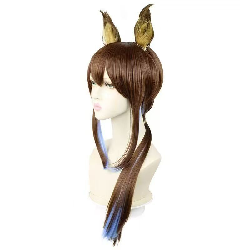 Yuman Tomorrow Ark Five-star Officer Brown Cos Wig
